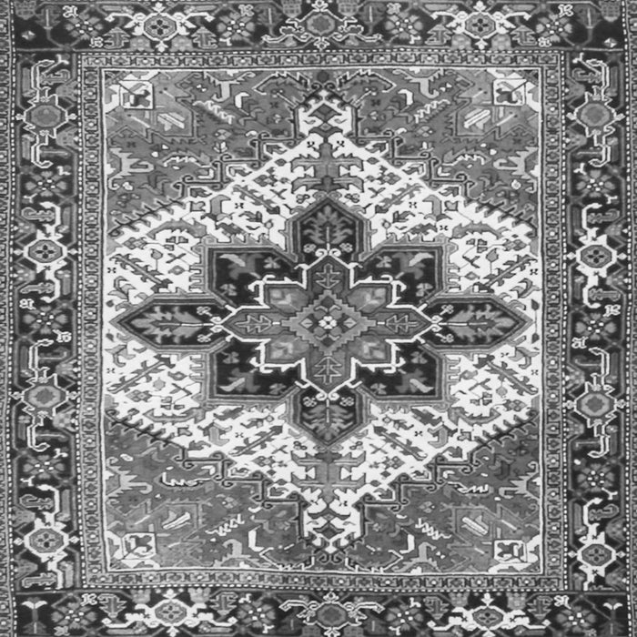 Round Machine Washable Persian Gray Traditional Rug, wshtr2940gry