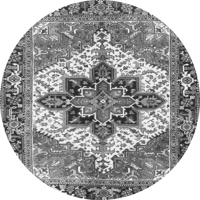 Square Persian Gray Traditional Rug, tr2940gry