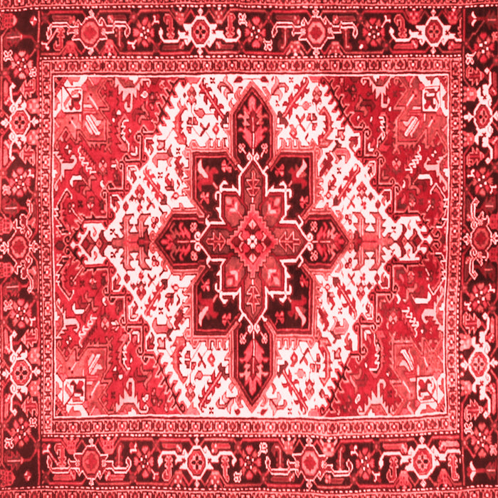 Machine Washable Persian Red Traditional Rug, wshtr2940red