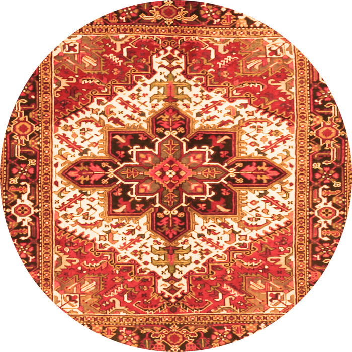 Square Persian Orange Traditional Rug, tr2940org