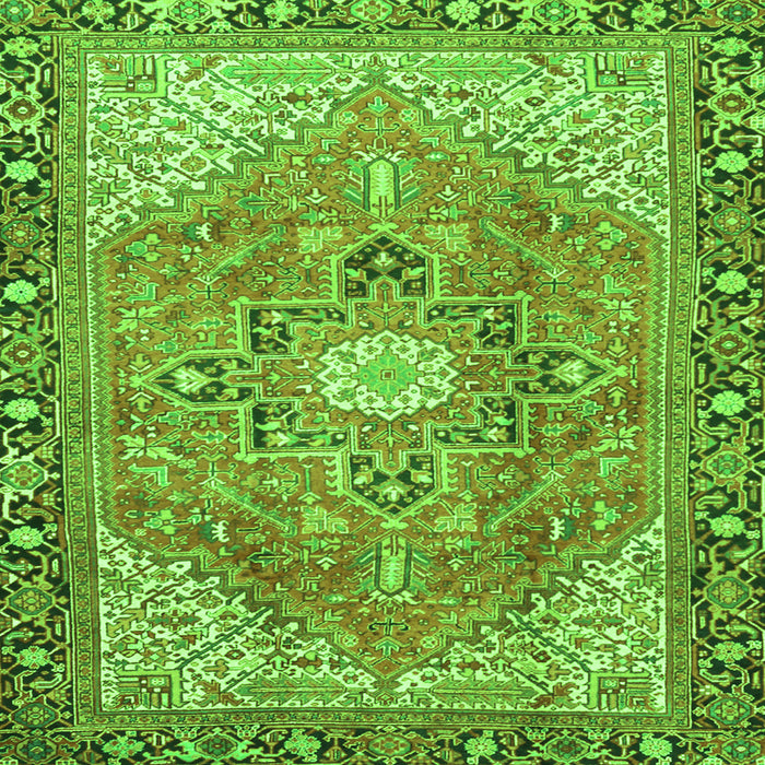 Serging Thickness of Persian Green Traditional Rug, tr2941grn