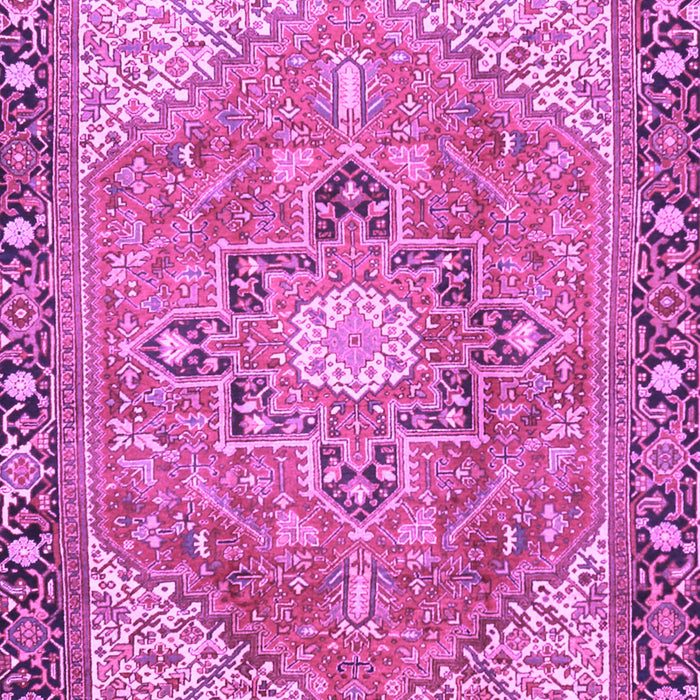 Machine Washable Persian Purple Traditional Area Rugs, wshtr2941pur