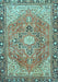 Machine Washable Persian Light Blue Traditional Rug, wshtr2941lblu