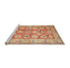 Sideview of Machine Washable Traditional Red Rug, wshtr2942