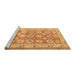 Sideview of Machine Washable Oriental Brown Traditional Rug, wshtr2942brn