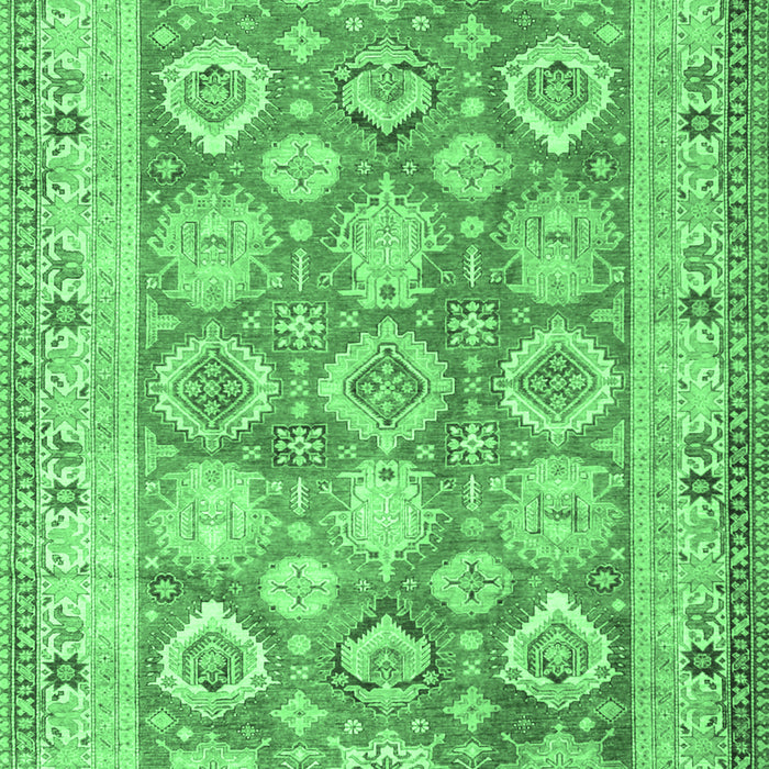 Oriental Emerald Green Traditional Rug, tr2942emgrn