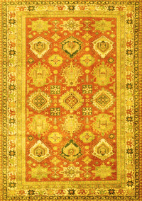 Oriental Yellow Traditional Rug, tr2942yw