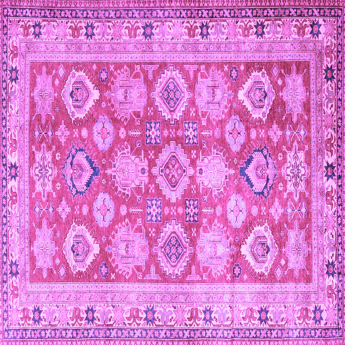 Square Oriental Purple Traditional Rug, tr2942pur