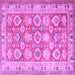 Square Oriental Purple Traditional Rug, tr2942pur
