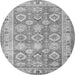 Square Oriental Gray Traditional Rug, tr2942gry