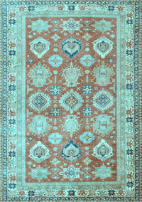 Oriental Light Blue Traditional Rug, tr2942lblu