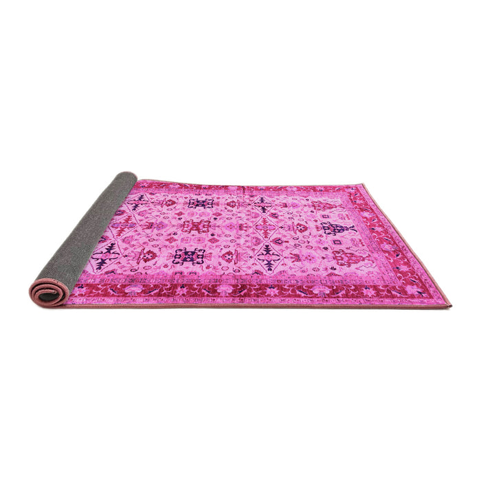 Sideview of Oriental Pink Traditional Rug, tr2943pnk