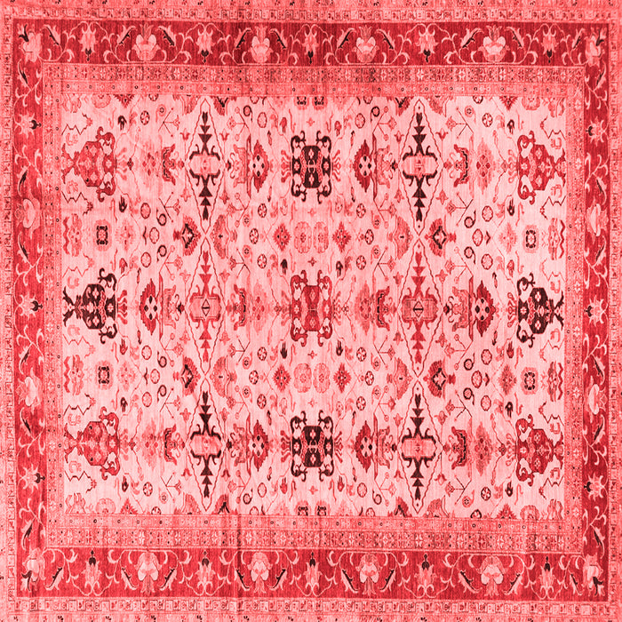 Machine Washable Oriental Red Traditional Rug, wshtr2943red