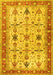 Oriental Yellow Traditional Rug, tr2943yw