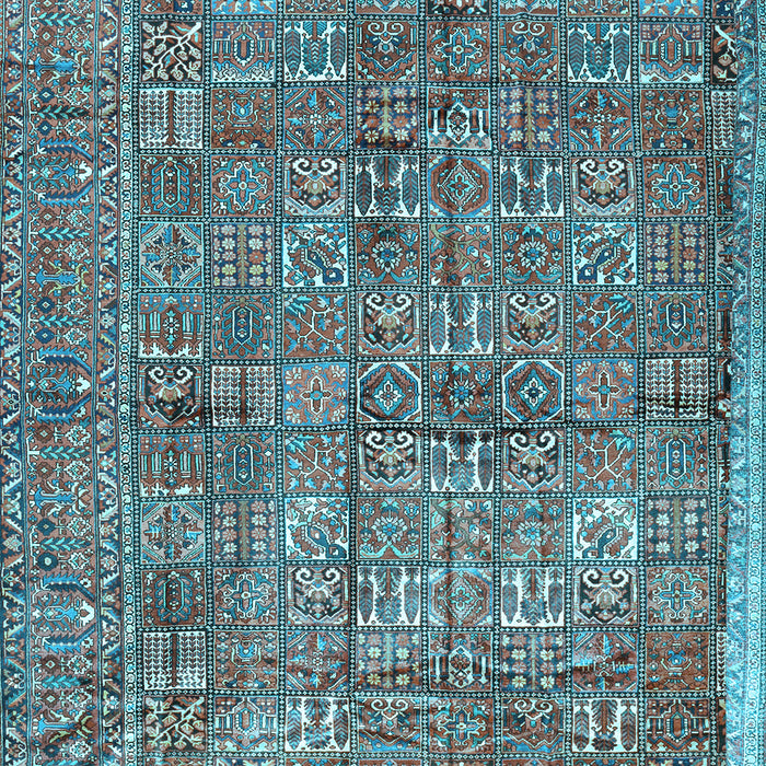 Machine Washable Persian Light Blue Traditional Rug, wshtr2944lblu