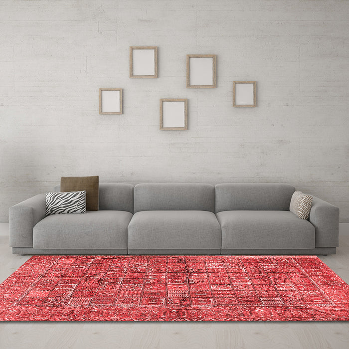 Traditional Red Washable Rugs
