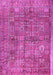 Machine Washable Persian Pink Traditional Rug, wshtr2944pnk