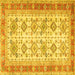 Square Oriental Yellow Traditional Rug, tr2945yw