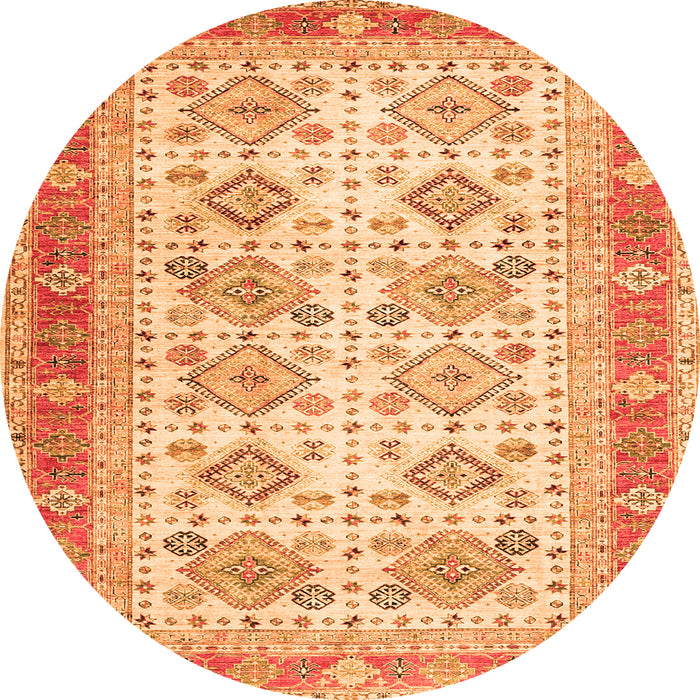 Machine Washable Oriental Orange Traditional Area Rugs, wshtr2945org