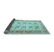 Sideview of Oriental Light Blue Traditional Rug, tr2945lblu