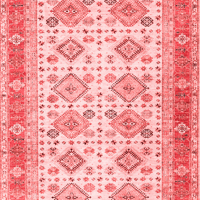 Machine Washable Oriental Red Traditional Rug, wshtr2945red