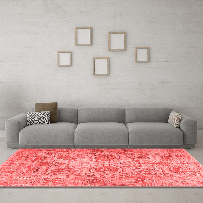 Traditional Red Washable Rugs