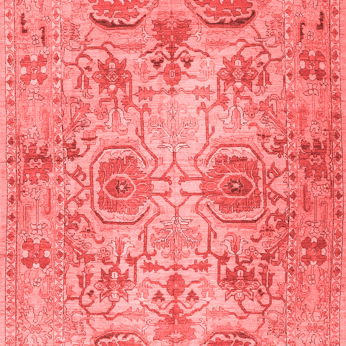 Machine Washable Persian Red Traditional Rug, wshtr2946red