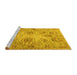 Sideview of Machine Washable Persian Yellow Traditional Rug, wshtr2946yw