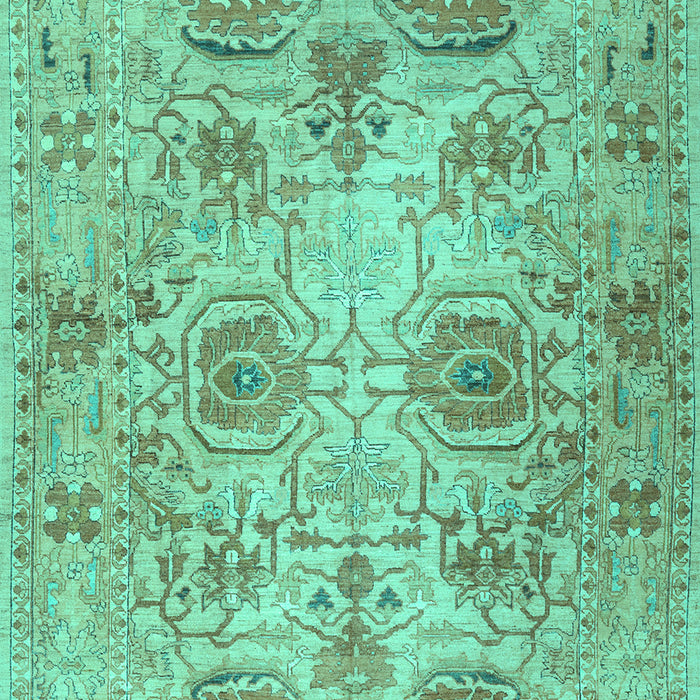 Machine Washable Persian Turquoise Traditional Area Rugs, wshtr2946turq