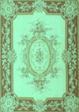 Medallion Turquoise French Rug, tr2947turq