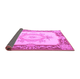 Sideview of Medallion Purple French Rug, tr2947pur