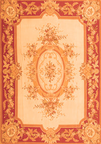 Medallion Orange French Rug, tr2947org