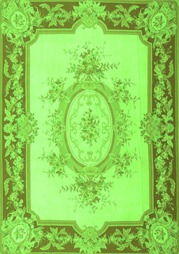 Medallion Green French Rug, tr2947grn