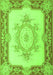 Medallion Green French Rug, tr2947grn