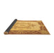 Sideview of Medallion Brown French Rug, tr2947brn