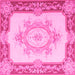 Square Medallion Pink French Rug, tr2947pnk