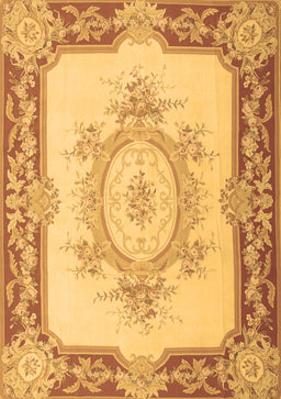 Medallion Brown French Rug, tr2947brn
