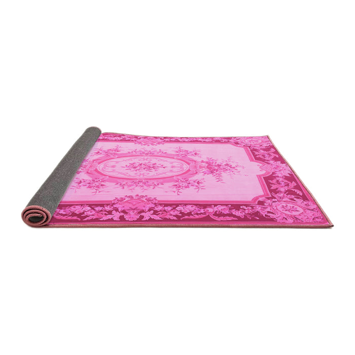 Sideview of Medallion Pink French Rug, tr2947pnk