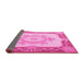 Sideview of Medallion Pink French Rug, tr2947pnk