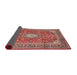 Sideview of Traditional Fire Brick Red Medallion Rug, tr2948