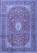 Medallion Blue Traditional Rug, tr2948blu