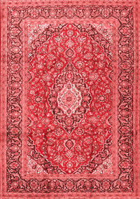 Medallion Red Traditional Rug, tr2948red