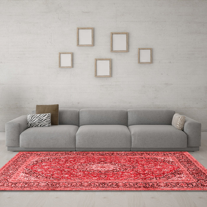 Traditional Red Washable Rugs