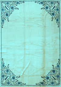 Persian Light Blue Traditional Rug, tr2949lblu