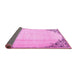 Sideview of Persian Pink Traditional Rug, tr2949pnk