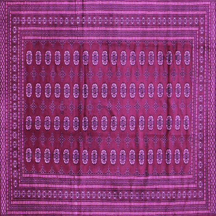 Square Machine Washable Southwestern Purple Country Area Rugs, wshtr294pur