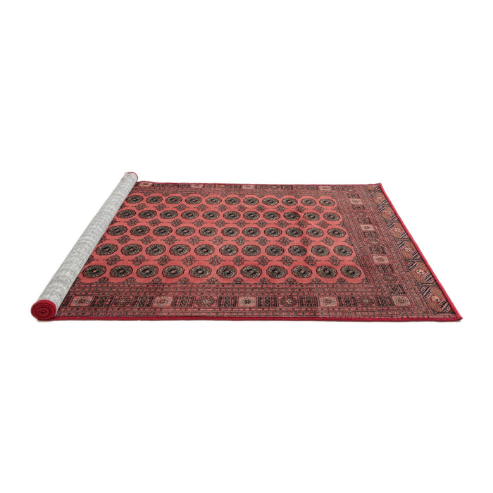 Sideview of Machine Washable Traditional Red Rug, wshtr295