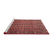 Sideview of Machine Washable Traditional Red Rug, wshtr295