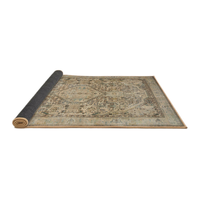 Sideview of Traditional Dark Almond Brown Persian Rug, tr2950