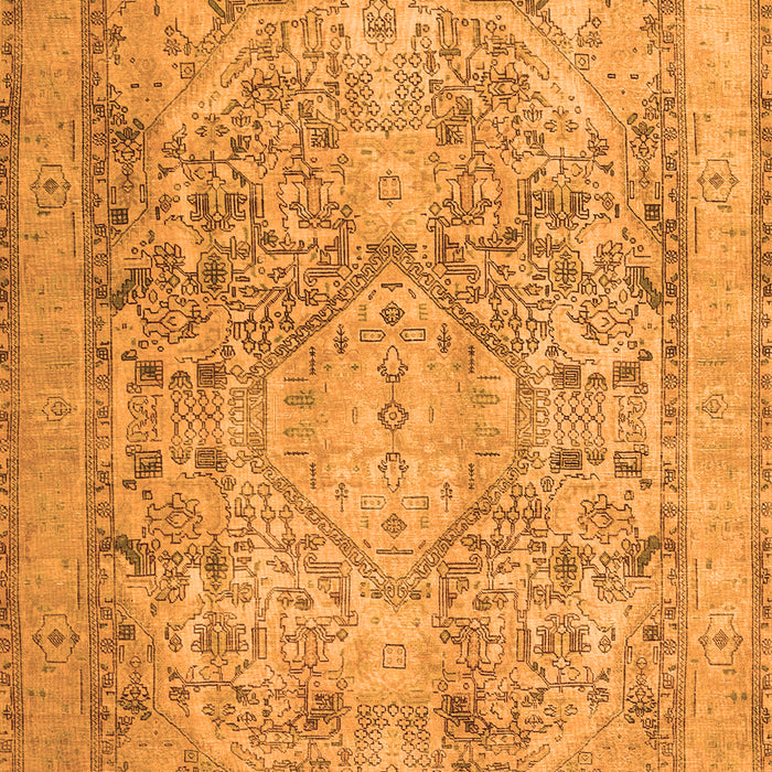 Serging Thickness of Machine Washable Persian Orange Traditional Area Rugs, wshtr2950org